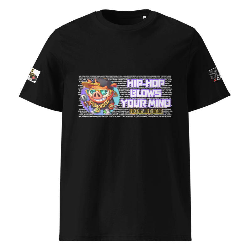 Hip_Hop T-Shirt with Wild Boar – Perfect for Hip-Hop Music Fans!
