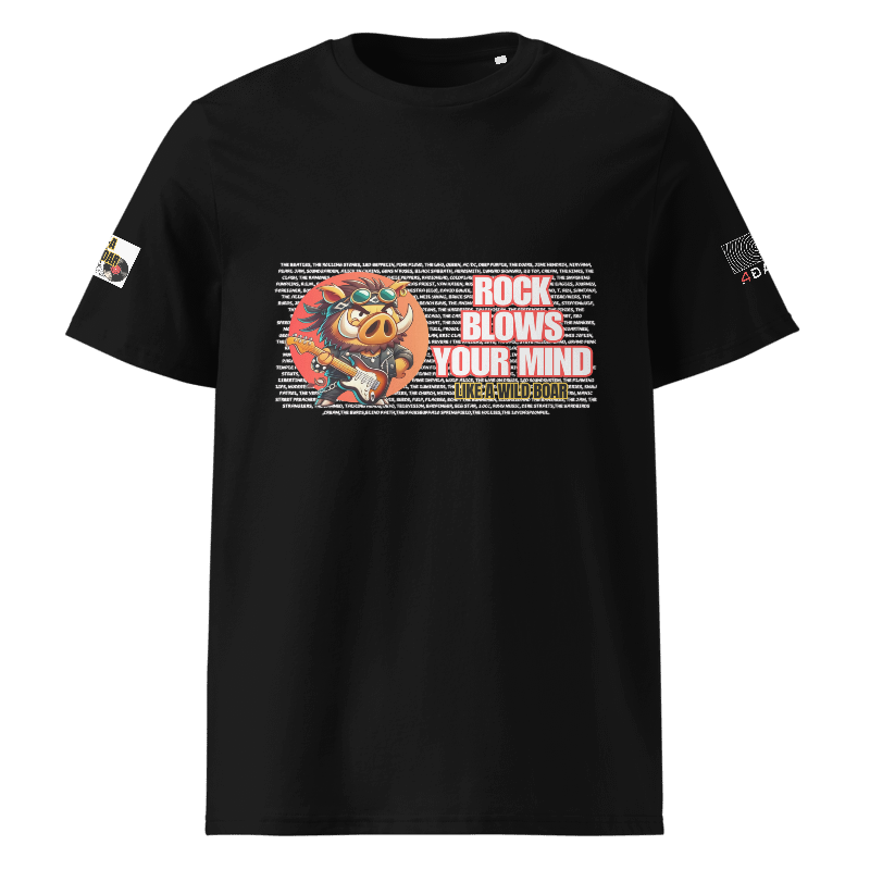 Rock T-Shirt with Wild Boar – Perfect for Rock Music Fans!