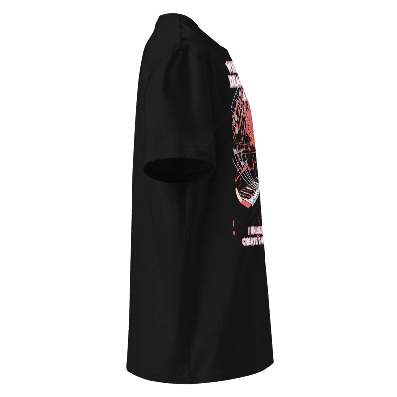 Anime Demon T-Shirt – Dark Chaos Style for Piano Lovers
