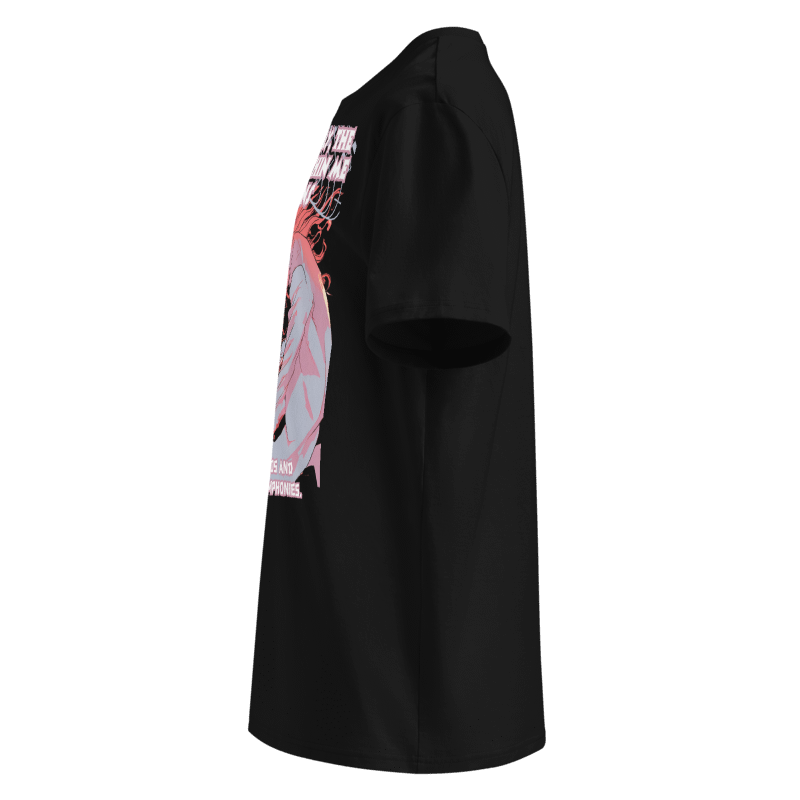 Anime Demon T-Shirt – Dark Chaos Style for Piano Lovers
