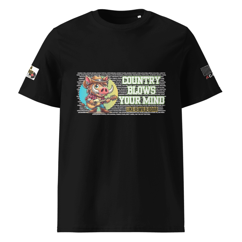 Country T-Shirt with Wild Boar – Perfect for Country Music Fans!