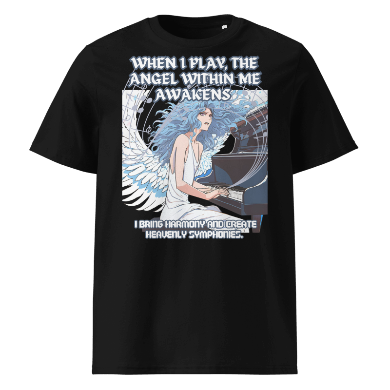 Anime Angel T-Shirt – Harmony and Symphonies for Piano Lovers