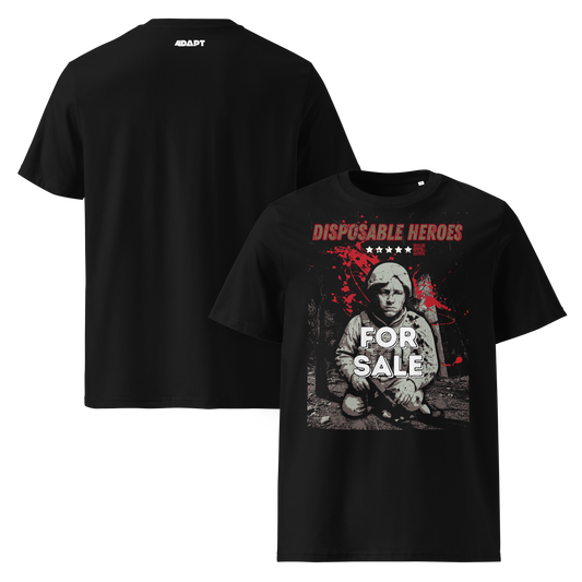 Disposable Heroes – Dark Streetwear War Art Tee | 4DAPT