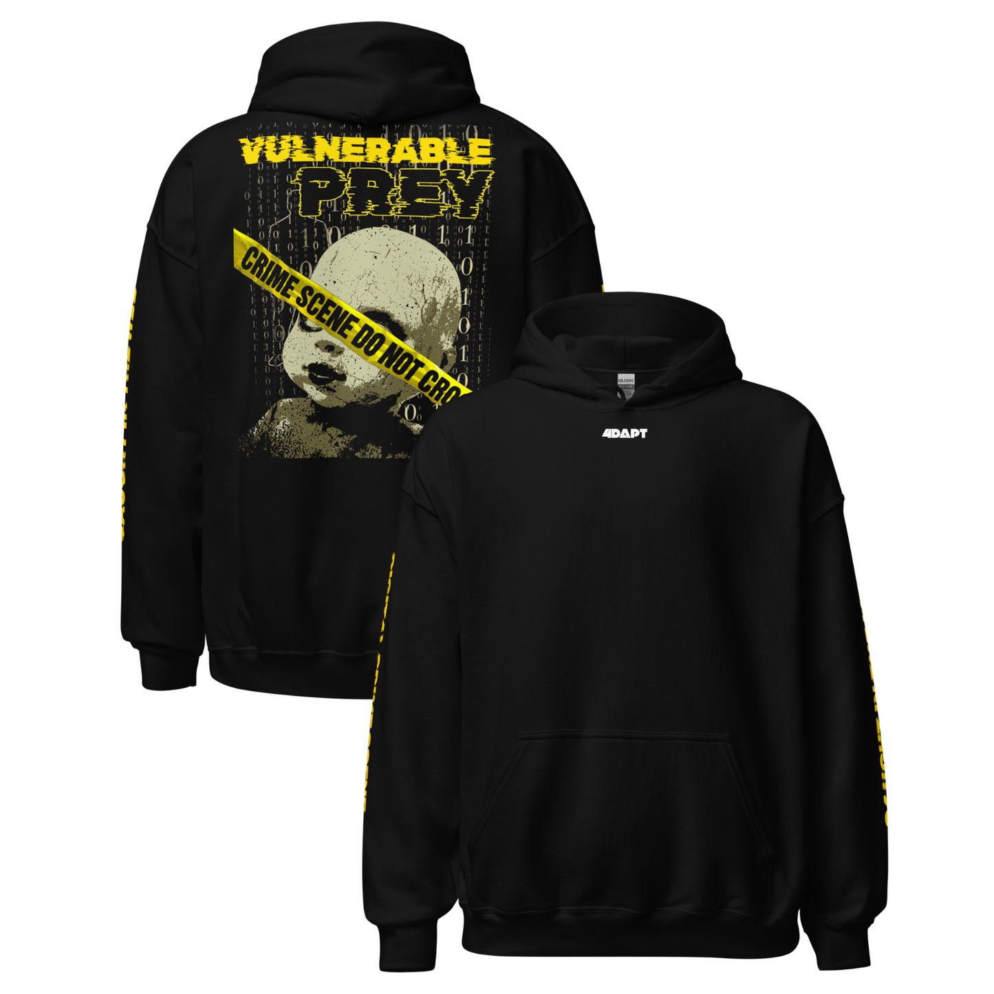 Vulnerable Prey – Crime Scene Graphic Hoodie | 4DAPT