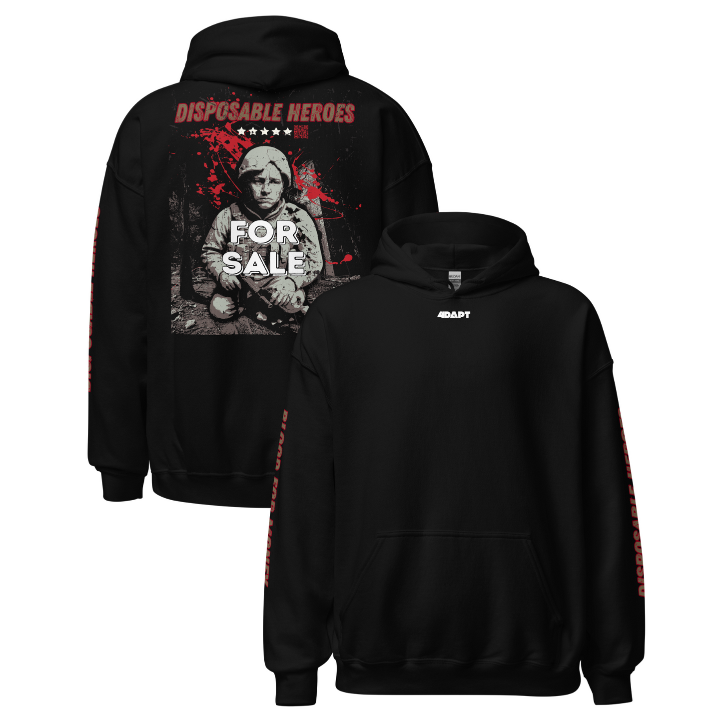 Disposable Heroes Protest Hoodie – For Adapt Streetwear