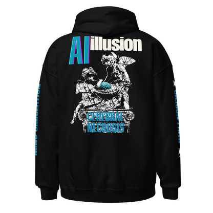 Cerebral Necrosis Hoodie | AI Illusion Streetwear by 4DAPT