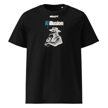 AI Illusion – Cyber Plague Doctor Graphic T-Shirt