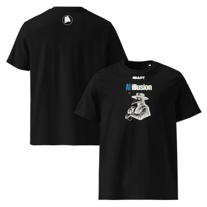 AI Illusion – Cyber Plague Doctor Graphic T-Shirt
