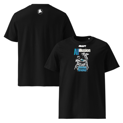 AI Illusion – Cyber Plague Doctor Graphic T-Shirt