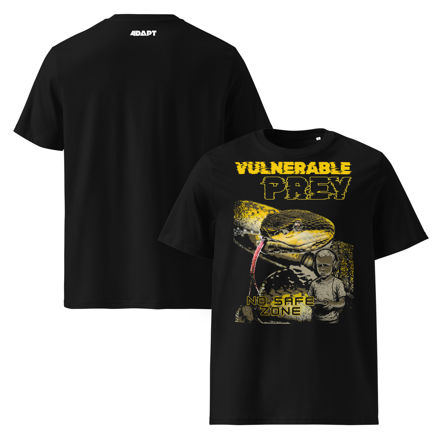 Vulnerable Prey – No Safe Zone Graphic T-Shirt | 4DAPT Streetwear